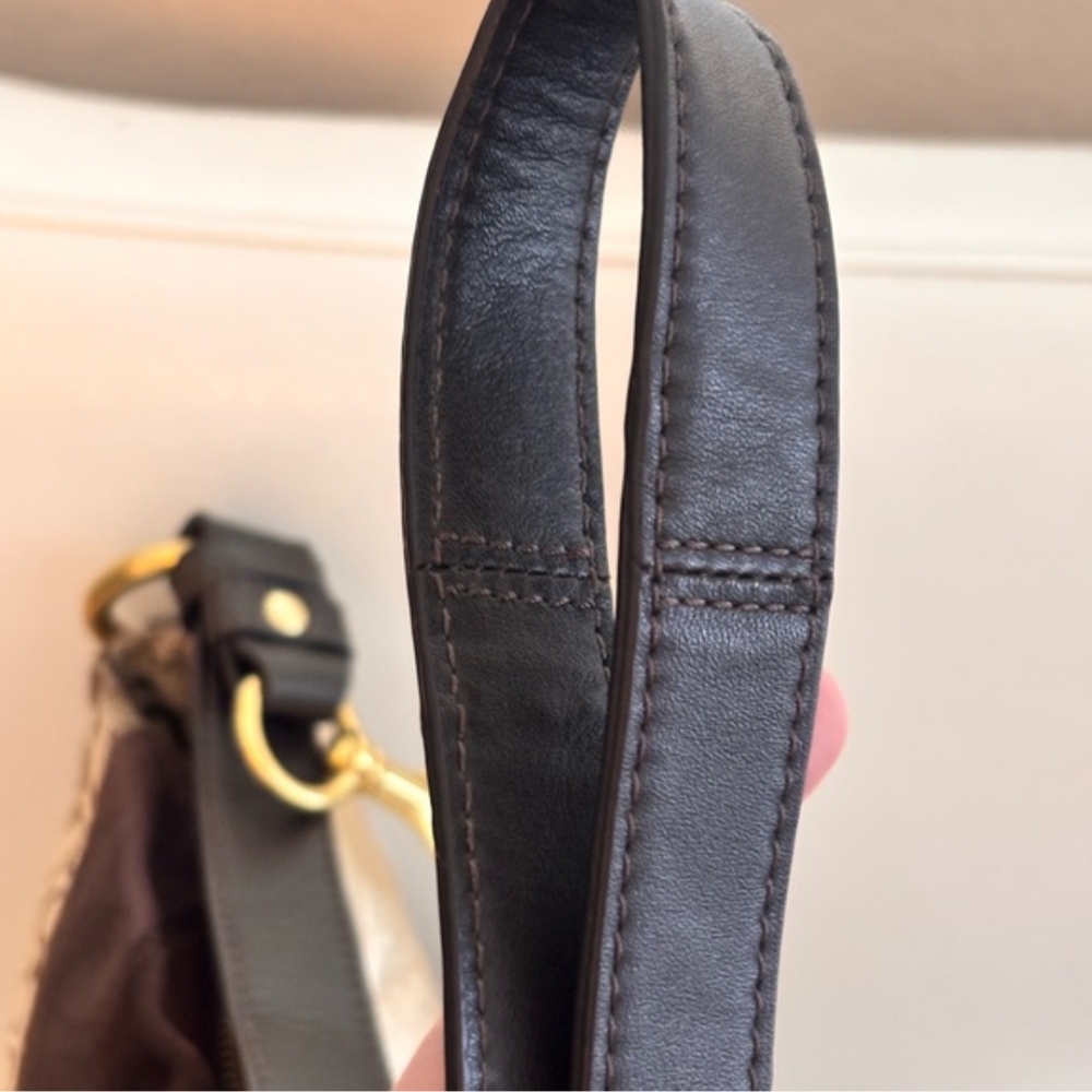 Coach Chevron Suede Multicolor Patchwork Shoulder… - image 12